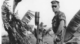The image shows retired US Marine Corps Lieutenant Colonel James Lyle Steele in Vietnam in this undated photograph.