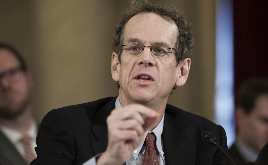 ACLU Legal Director David Cole, who accepted the role in the summer of 2016, testifies on Capitol Hill on Jan. 11 at the confirmation hearing for now-Attorney General Jeff Sessions.