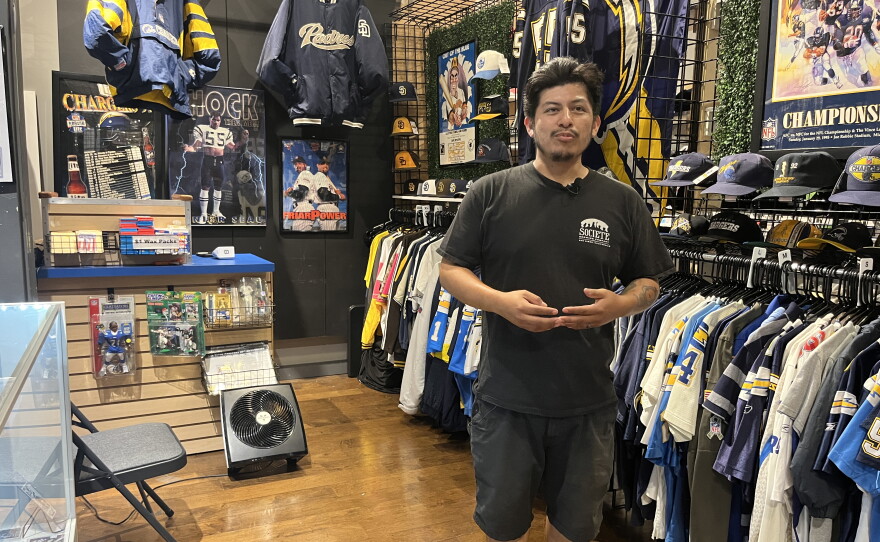 Steve Romero stands inside of his J-Fitters store in Escondido, Aug. 6, 2026.