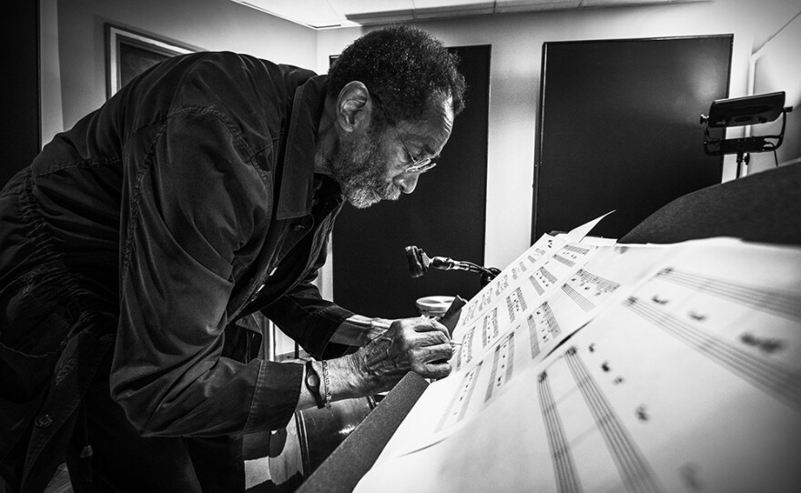 Ron Carter at the Bass Hit Recording Studio, NY