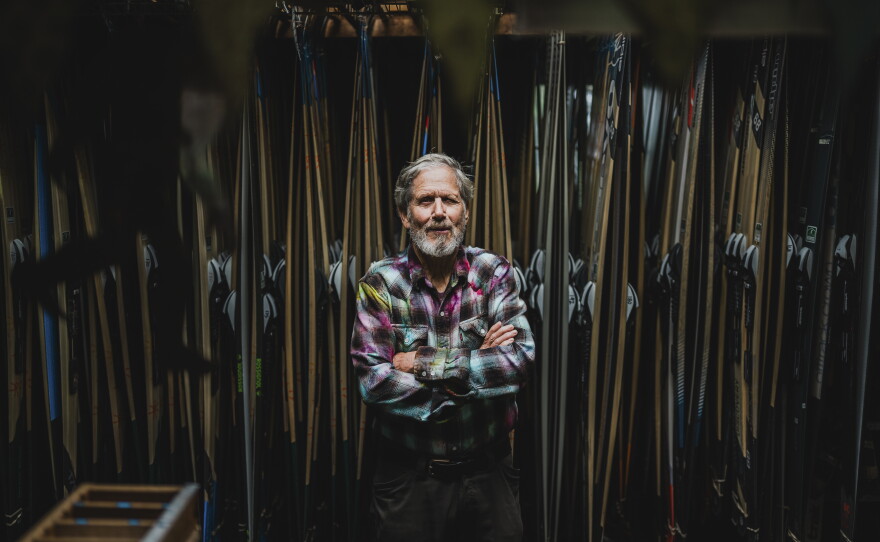 Chip Chase, co-founder of White Grass Ski Touring Center, at the cross-country ski resort in Canaan Valley, W.Va., on Oct. 11.