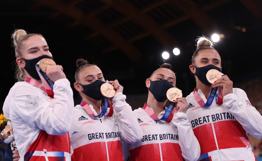 British gymnastics beat out Italy for the Olympic bronze on Tuesday, in a huge upset. The win represents the first team medal for Britain in the sport in nearly a century.