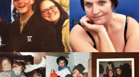 Playwright Delia Knight and her family, pictured in a series of undated photos provided by the Knight family.