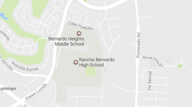 Rancho Bernardo High School and the adjacent Bernardo Heights Middle School in San Diego's North County were put on lockdown following a threat of gun violence, May 18, 2017.