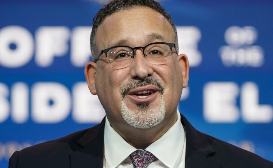"Borrowers who devote a decade of their lives to public service should be able to rely on the promise of Public Service Loan Forgiveness," U.S. Education Secretary Miguel Cardona said on Wednesday.