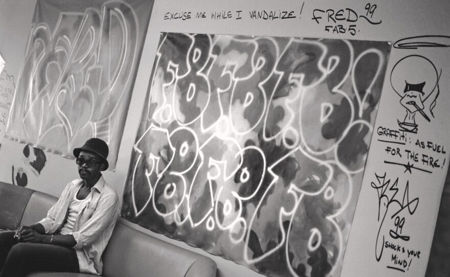 "As I began to get this idea of us being visual artists, I wanted to create the narrative of who we were, in a sense, to give that positive spin," Fab 5 Freddy says.