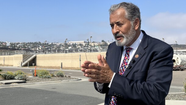 Rep. Juan Vargas, D-San Diego, at the South Bay International Water Treatment Plant on Thursday, July 18, 2024.