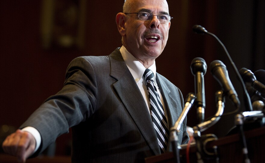 Rep. Henry Waxman, D-Calif., speaks Tuesday at a news conference calling for no reduction in the Medicare and Medicaid budgets, as part of the year-end budget talks on Capitol Hill in Washington. Waxman said he does not support means testing for Medicare.