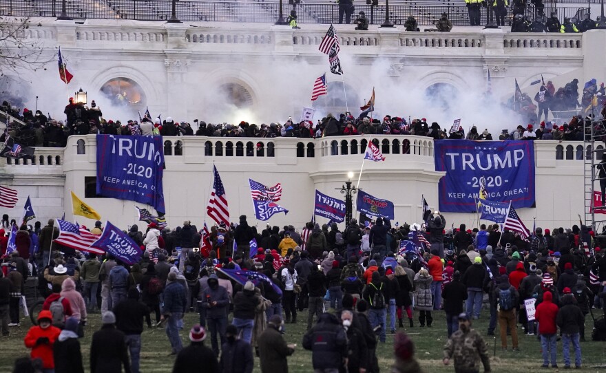 Protesters storm the Capitol on Jan. 6, 2021.