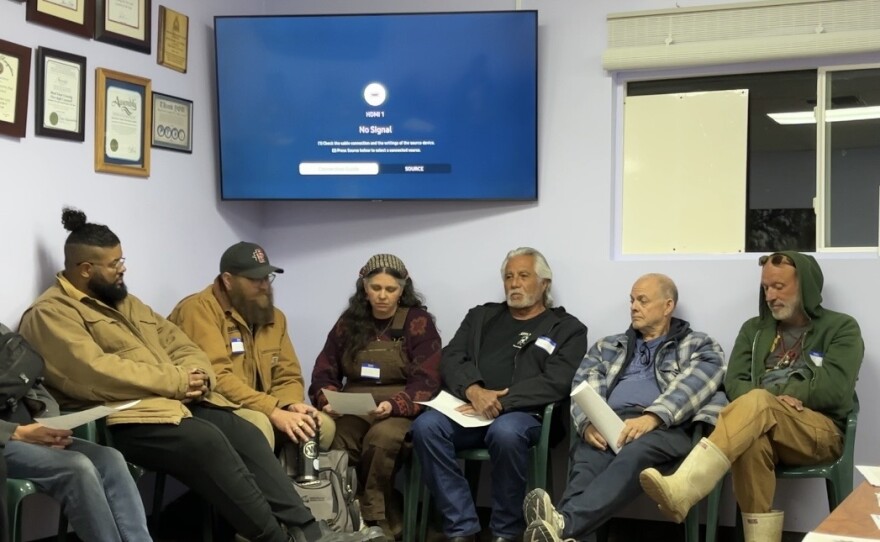 Boulevard community members gather to discuss additional concerns about the Starlight Solar project on March 6, 2026.