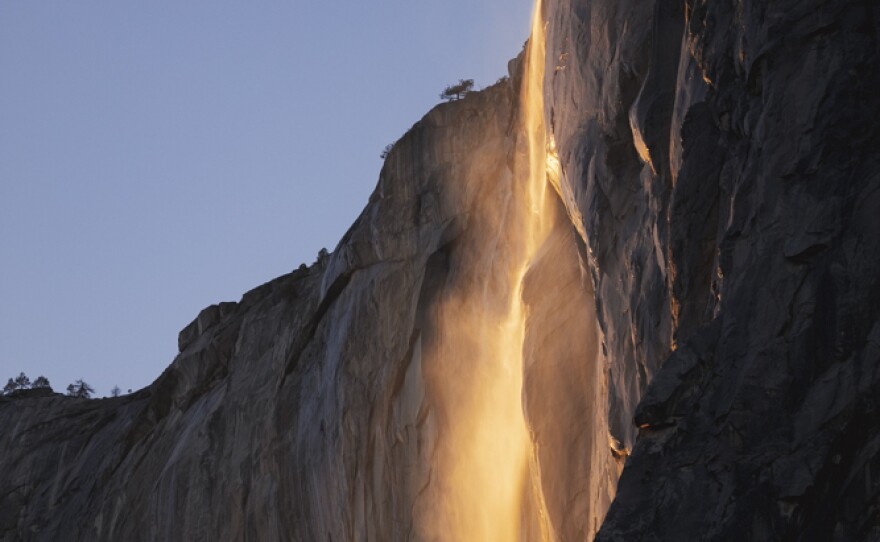 Evan Russel's photo of Yosemite's firefall in late February.