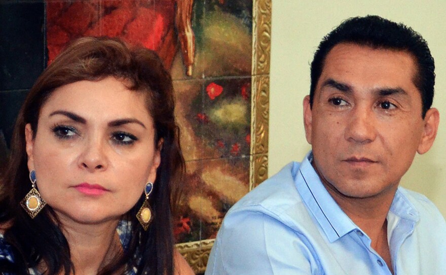 Dubbed the "imperial couple" by a Mexican newspaper, the mayor of Iguala, Jose Luis Abarca, and his wife Maria de los Angeles Pineda were wanted for questioning in the case of the missing students and the mass graves found near Iguala. They are shown here in a photo taken in May.