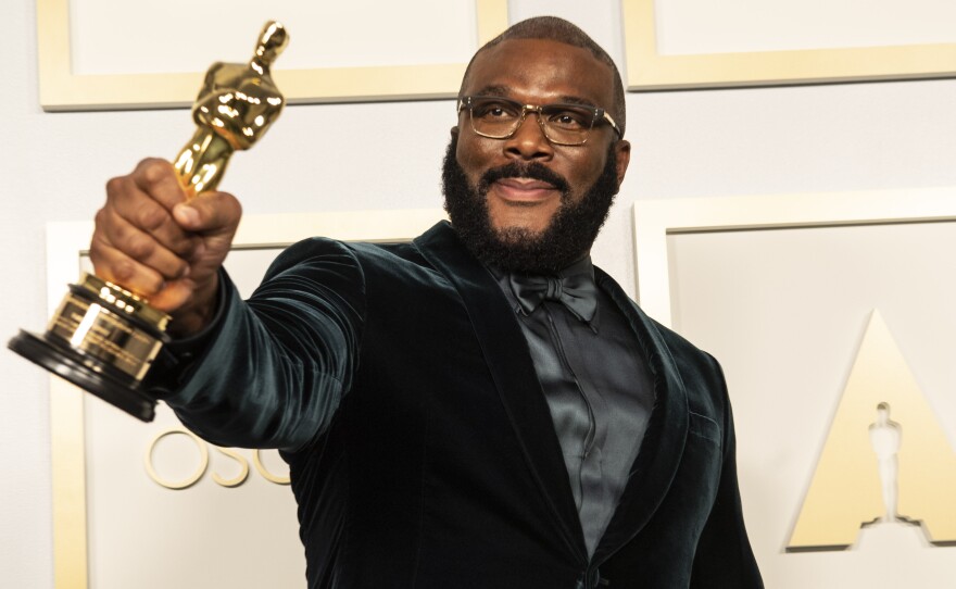 Tyler Perry was awarded the Jean Hersholt Humanitarian Award. April 25, 2021.