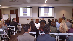 Members of the California Community Colleges Task Force on Workforce, Job Creation, and a Strong Economy are pictured meeting in San Diego, March 18, 2015.

