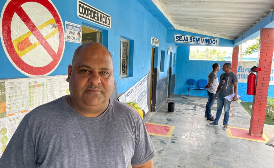 Carlos Faria at the Desafio Jovem Ebenézer drug rehabilitation center on July 18.
