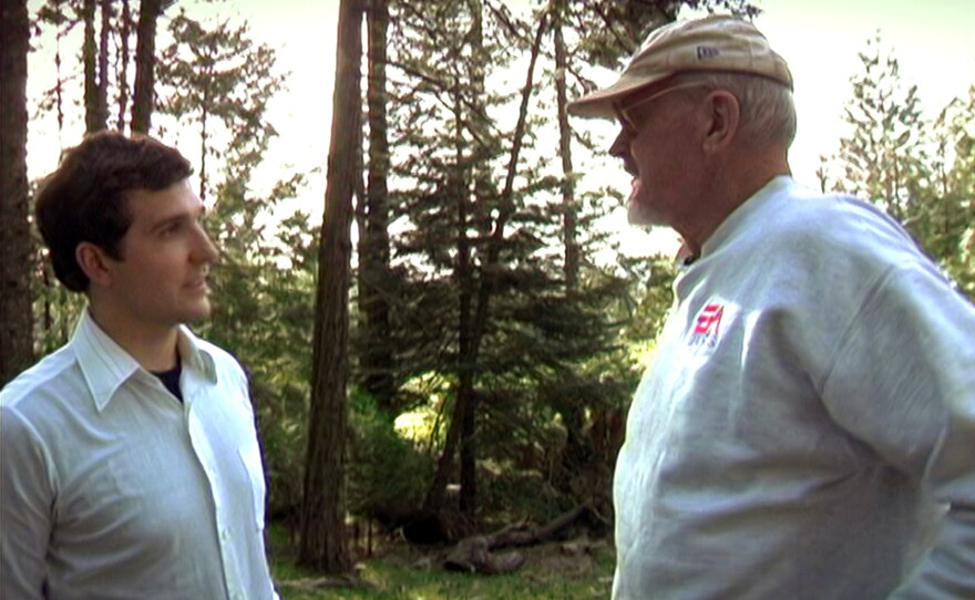 Filmmaker Ben Steinbauer with Jack Rebney