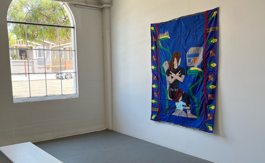 Work by Yasmine Kasem is shown in an undated photo. Her solo exhibition, "Middle," opens at Bread and Salt on Sept. 10, 2022.