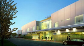 This is a rendering of part of the expansion at Scripps Memorial Hospital in Encinitas. It will include a two-story, 60,000-square-foot critical care building that will house a 27-station emergency department, twice the number on today’s unit.