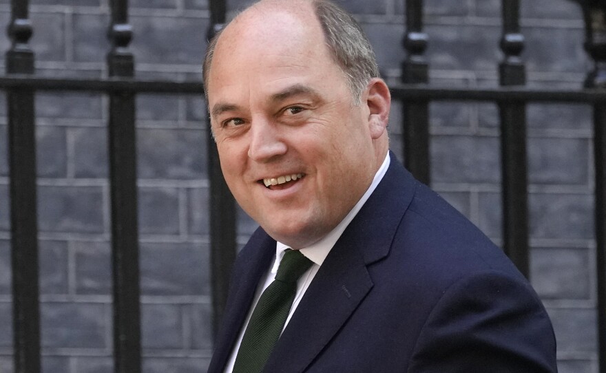 Britain's Secretary of State for Defence Ben Wallace arrives for a cabinet meeting at 10 Downing Street in London, June 7, 2022.