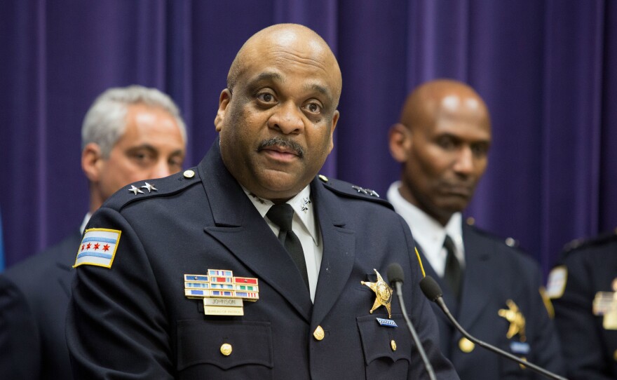 Interim Chicago Police Superintendent Eddie Johnson, a 27-year veteran of the force, is Mayor Rahm Emanuel's choice for permanent head of the department. Emanuel rejected three finalists identified after a national search.