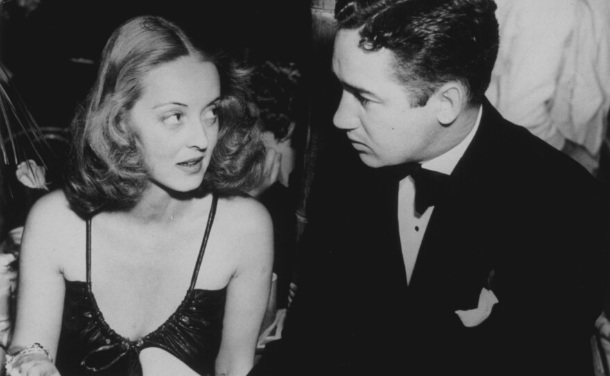 Bette Davis and her first husband, Harmon Oscar Nelson Jr., pictured in Hollywood in 1940. She claimed in her autobiography that she jokingly named the statuette after him, but later admitted she hadn't coined the term.