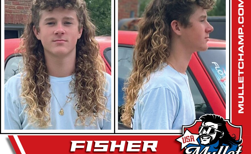 A mullet like Fisher's takes years to grow. The effort by the teen finalist from Hillard, Florida, could earn him the first place prize of $2,500.