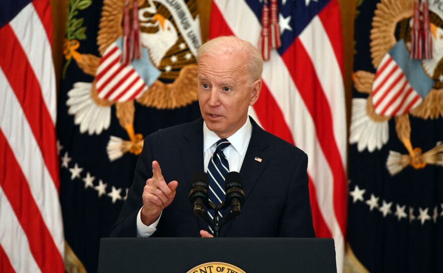 President Biden told reporters during his first press briefing that he expects to run for reelection but that he is a "respecter of fate" and would not say anything for certain.