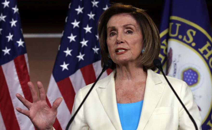 Speaker of the House Rep. Nancy Pelosi, D-Calif., pictured on July 1, has rejected two of the five members nominated by Minority Leader Kevin McCarthy to serve on the Jan. 6 select committee to investigate the Capitol riot.
