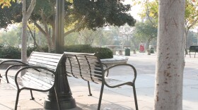 Ward Canyon Park sleeps in the early morning, but will soon filled with neighborhood people. 