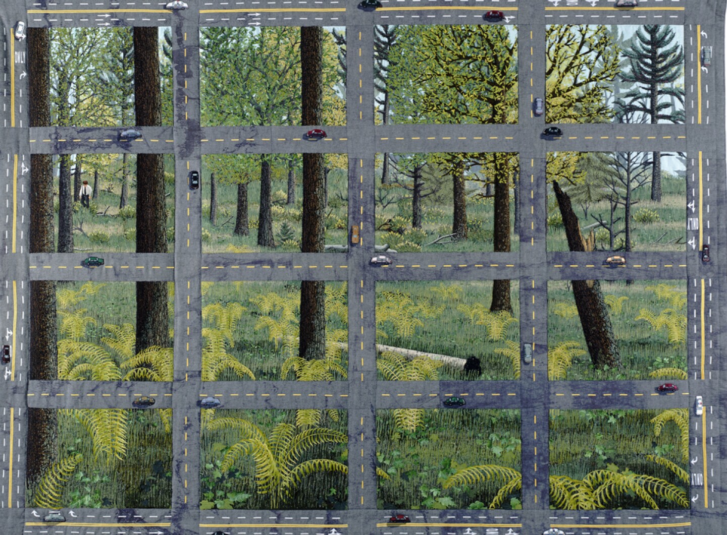 “The D.O.T. Straightens Things Out,” 1999, by Terese Agnew.