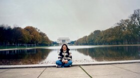 Ana Maria Cuenca in the fall of 1997, shortly after being accepted to Georgetown University's School of Foreign Service.