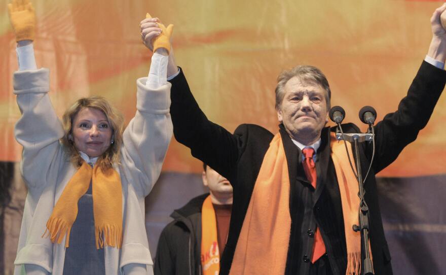 Viktor Yushchenko, the pro-Western hero of the "orange revolution," became the third president of an independent Ukraine.