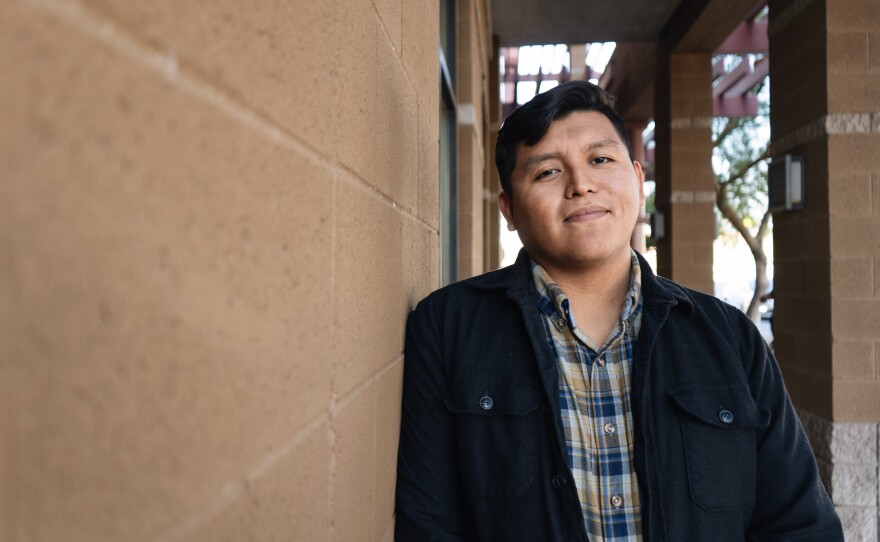 Alec Ferreira, 25, works as the youth program coordinator for the San Carlos Apache Tribe Vice-Chairman. Ferreira, who identifies as an independent, told NPR he doesn't feel inspired by any of the candidates running for president.