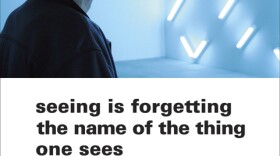 Book cover for "Seeing Is Forgetting The Name of The Thing One Sees" by, Robert Irwin.