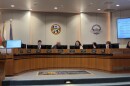La Mesa city leaders preside over a City Council Meeting on May 12, 2026.