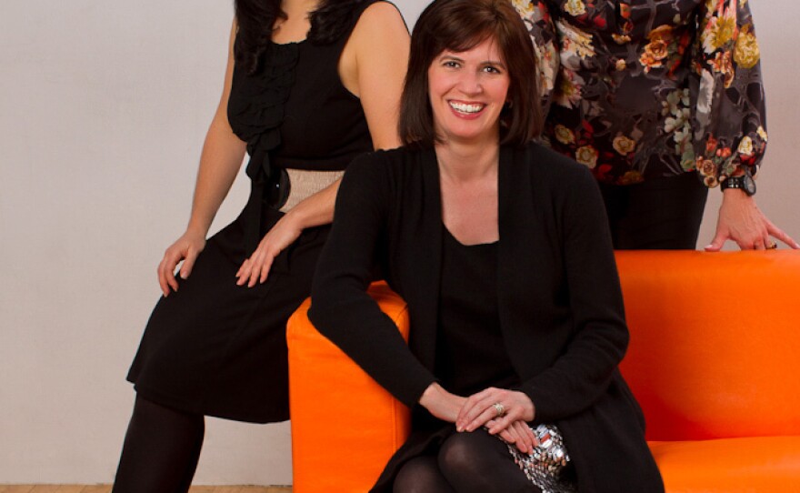 The founders of startup accelerator Women Innovate Mobile (clockwise from top right: Deborah Jackson, Kelly Hoey and Veronika Sonsev) aim to boost the profile of tech companies founded by women.