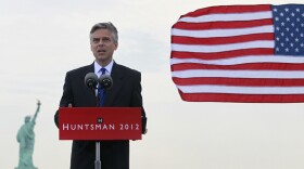 Former Utah Gov. Jon Huntsman announces his bid for the 2012 Republican presidential nomination Tuesday.