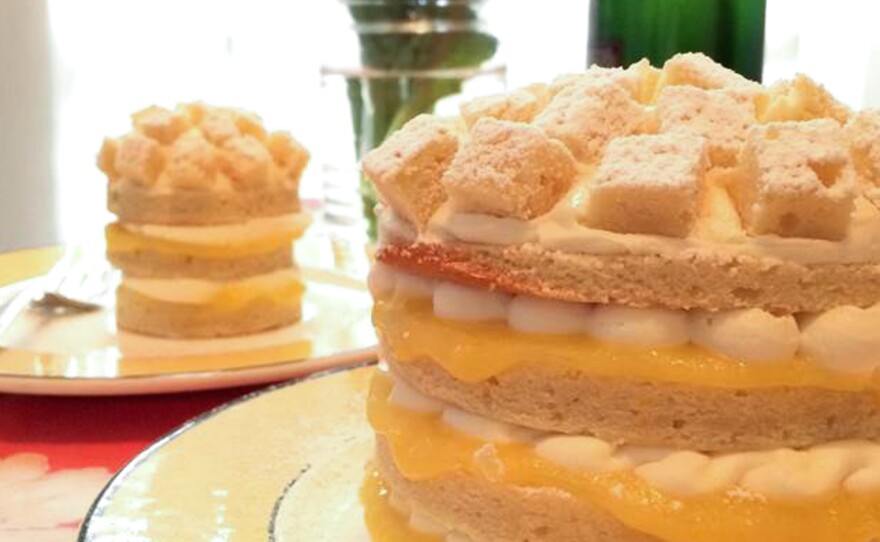 My take on the torte mimosa.