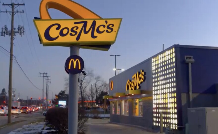 CosMc's offers a large variety of drinks — and no hamburgers. The first store testing the new McDonald's concept is opening in Bolingbrook, Ill., near Chicago.