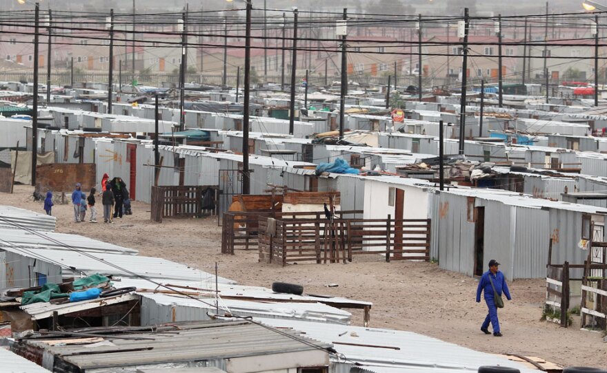 Blikkiesdorp is supposed to provide temporary shelter for Cape Town residents who are waiting for government housing. But many say they have been forcibly relocated there in an attempt to clean up Cape Town streets and make way for a World Cup stadium.