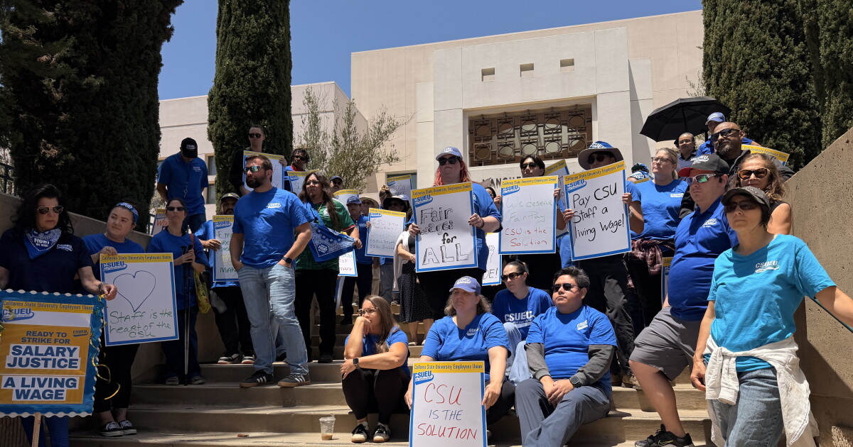 San Diego State workers join statewide rallies as CSU union contract expires