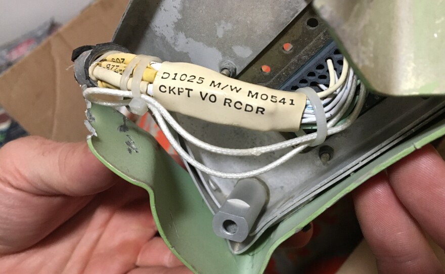 Stoner discovered this part of the cockpit voice recorder from Eastern Air Lines Flight 980.