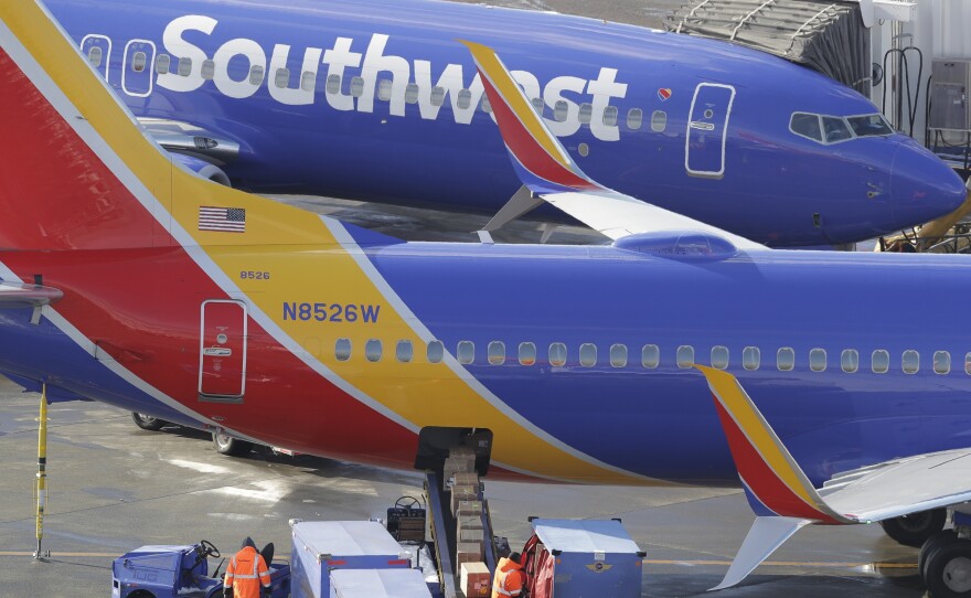 Last week, Southwest took more than 40 of some 750 aircraft out of service at four locations, spurring flight delays and cancellations.