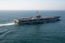 FILE - The USS George Washington aircraft carrier is pictured off the coast of Argentina, May 30, 2024.