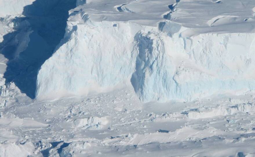 Thwaites glacier in this undated photo
