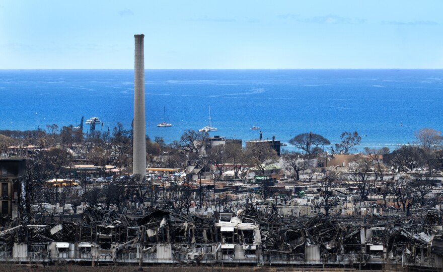 On Maui, the historic town of Lahaina, once the capital of the Hawaiian kingdom, is seen here in August 2023 after the deadly wildfire.