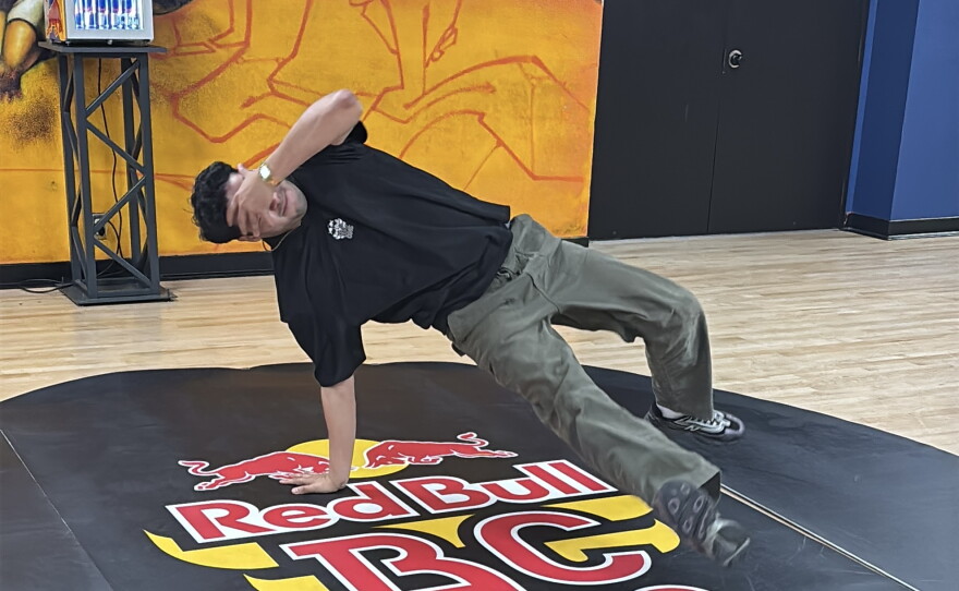 Luis Prado breaking at Culture Shock in San Diego on Aug. 5, 2026.