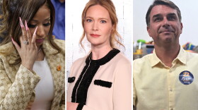From left: Nicki Minaj, ACOTAR author Sarah J. Maas, Flávio Bolsonaro.