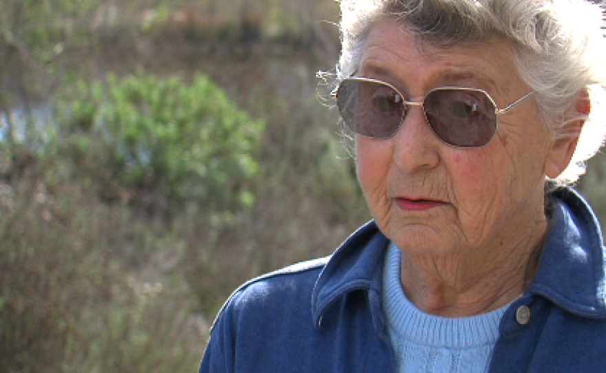 Ruth Harber of RiverWatch, who has opposed the proposed Gregory Canyon landfill since 1988 when she first heard of the idea.