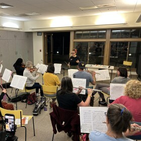 The Coronado Terrible Orchestra rehearses at the Coronado Community Center on Feb. 4, 2026.